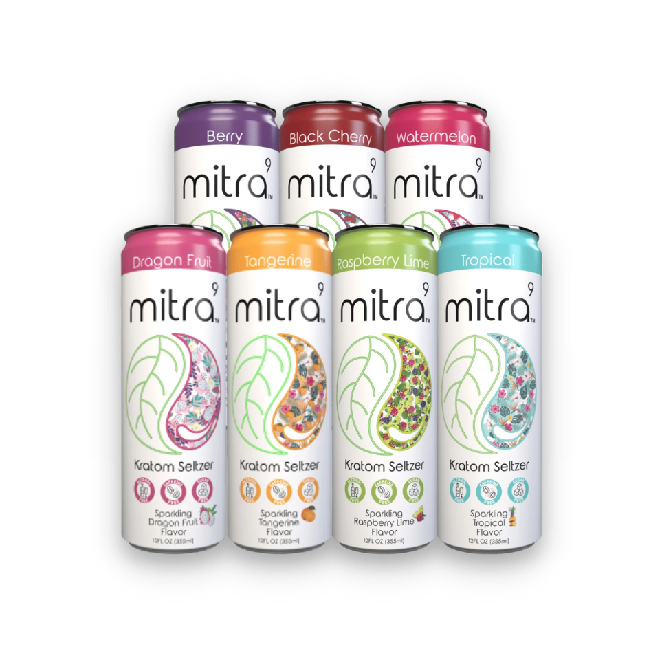 Mitra 9 Kratom Seltzers (45mg Kratom Extract)